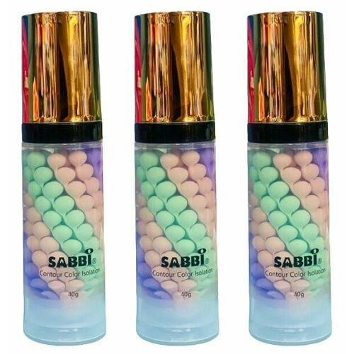 SABBI Основа под макияж выравнивающая база для тонального крема 3 в 1 40 г 3 шт 1005₽