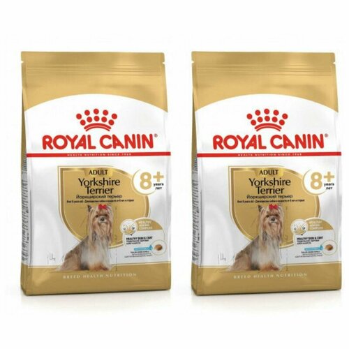 Royal Canin Yorkshire Terrier Adult 8+ Сухой корм для собак породы йоркширский терьер, старше 8 лет, 500 г, 2 шт