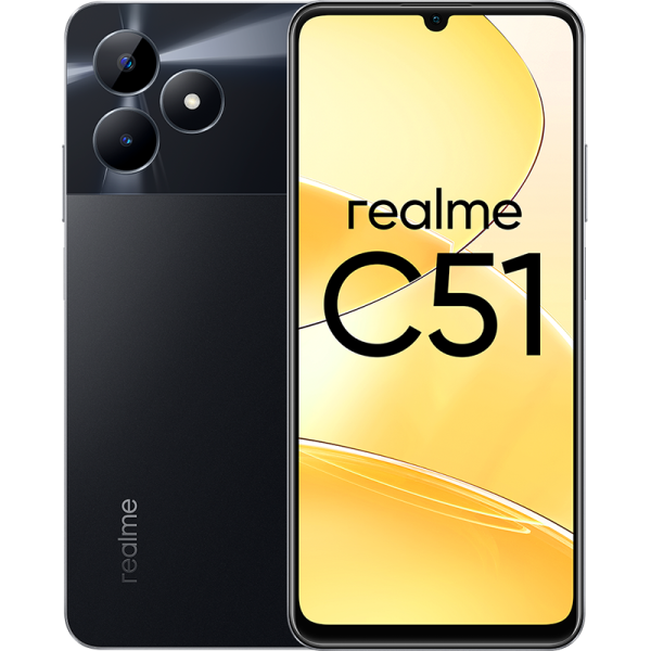 Realme Смартфон realme C51 4/128GB Черный RU