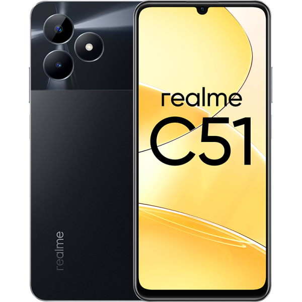 Realme Смартфон realme C51 4/64GB Черный RU