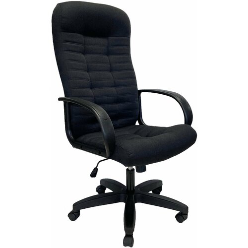 Кресло руководителя StylChairs Атлант Ультра Люкс, обивка ткань, цвет чёрный
