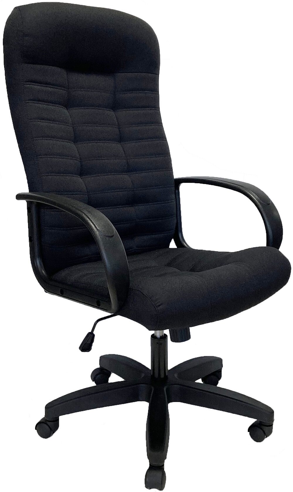 фото Кресло руководителя StylChairs Атлант Ультра Люкс, обивка ткань, цвет чёрный