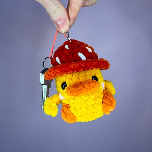 Брелок Мастерская Елены, красный, желтый