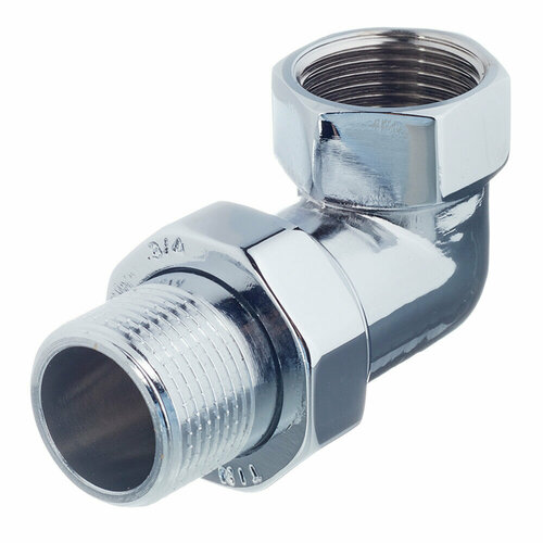 Американка угловая 34 ВРг х 34 НРш хром латунная 2025₽