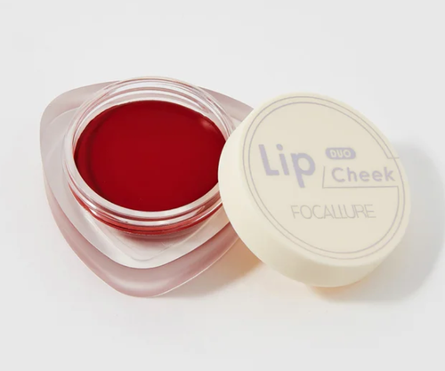 Тинт для губ и щек Focallure, Creamy Lip & Cheek Duo, тон D08 красный, 5 г