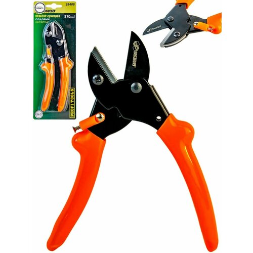 Профессиональный секатор сучкорез садовый контактный 17 см 1164₽