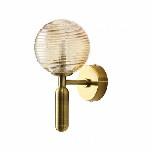 Бра цвета латунь, с плафоном из стекла янтарного цвета, для лампы G9 от GETOGAZOV FAMILY