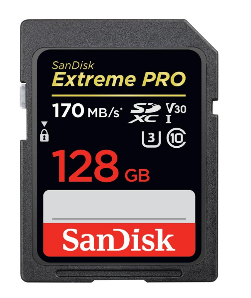 Карта памяти SANDISK 128ГБ SDSDXDK-128G-GN4IN, black