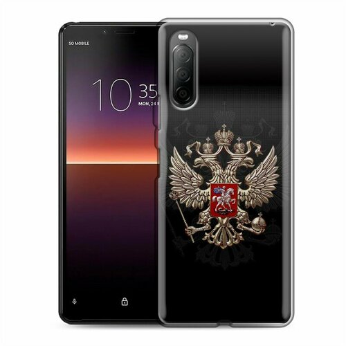 Дизайнерский силиконовый чехол для Сони Иксперия 10 II / Sony Xperia 10 II Герб России аудиокассета sony cdix ii 10