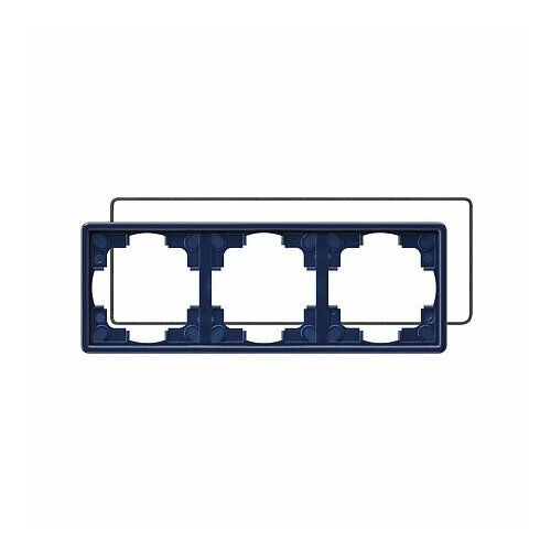 Рама 3-х местная синяя 025346 Gira 4010337253464 7974₽