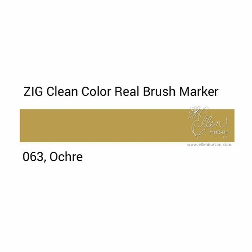 Маркер акварельный с кистью брашпен ZIG Clean Color Real Brush- штучно - цвет - 063