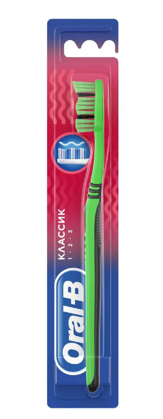 фото Зубная щетка Oral-B 123 Medium Классик 40, 1 шт.