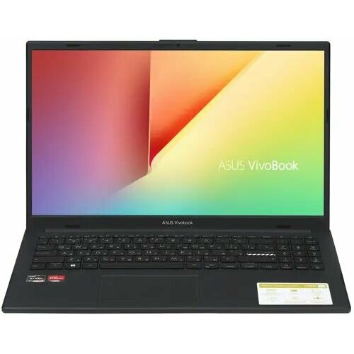 15.6 Ноутбук ASUS Vivobook Go 15 OLED E1504FA-L1660 черный ноутбук asus vivobook go 15 e1504fa bq089 90nb0zr3 m00l20 15 6 ryzen 5 7520u 8 гб ssd 512 гб radeon graphics зеленый