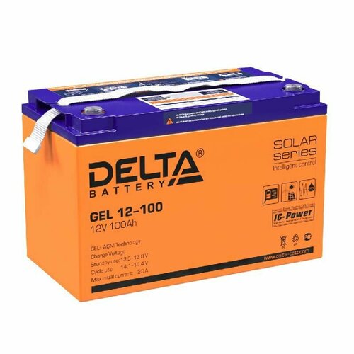 Аккумулятор GEL 12В 100А. ч Delta GEL 12-100