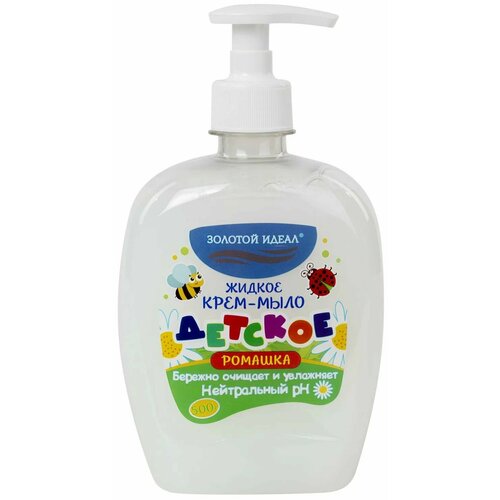 Золотой идеал Жидкое крем мыло детское ромашка с дозатором 500 мл 370₽