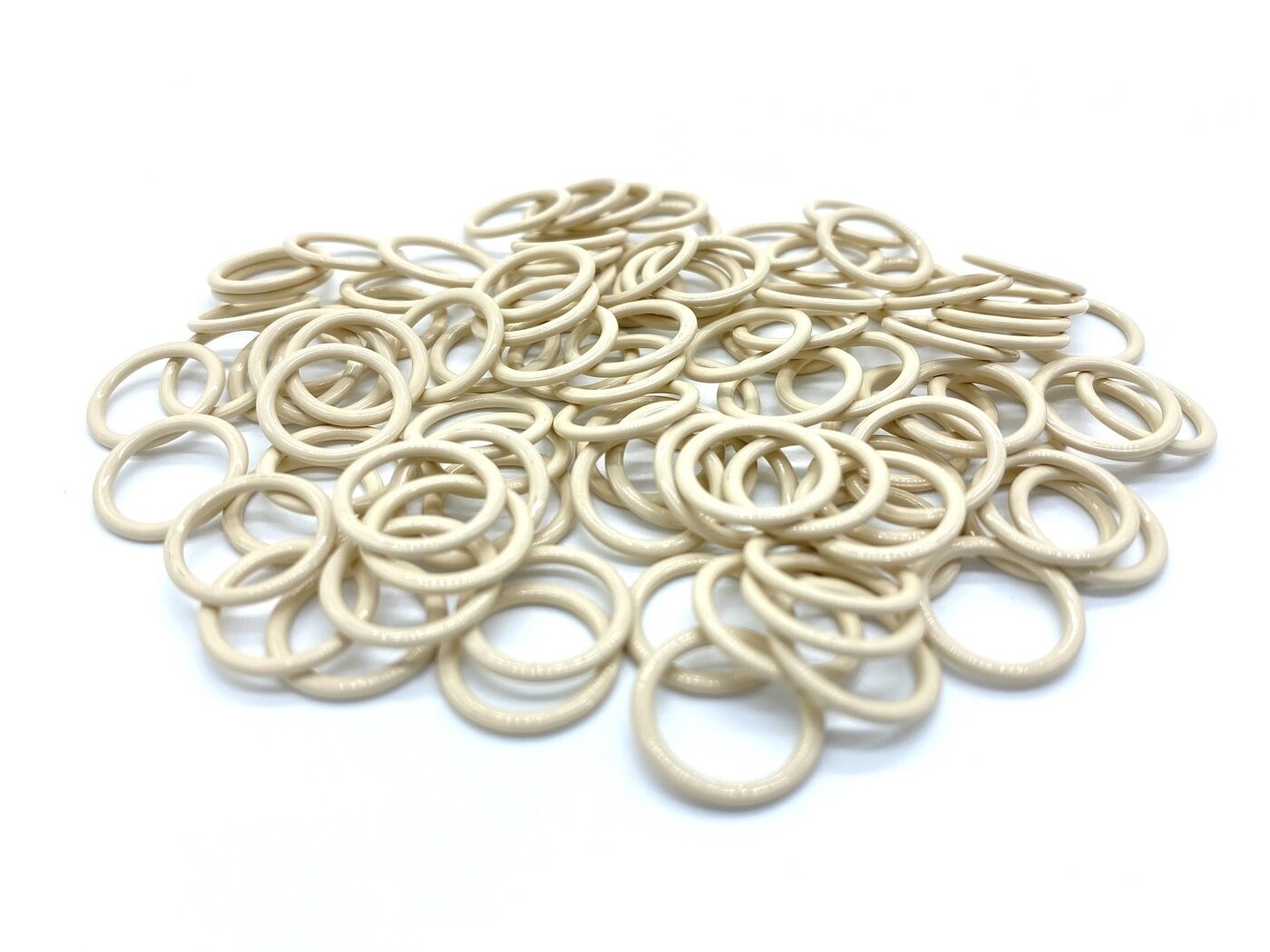 Кольцо для бюстгальтера (фурнитура для белья) металл 18мм, цв. бежевый, упак.100шт (+- 5шт)