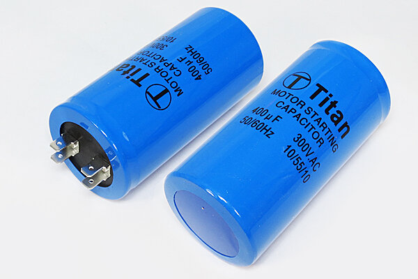 Пусковой конденсатор CD60-J 400 мкФ 300В 2C (TITAN) 105x50x50