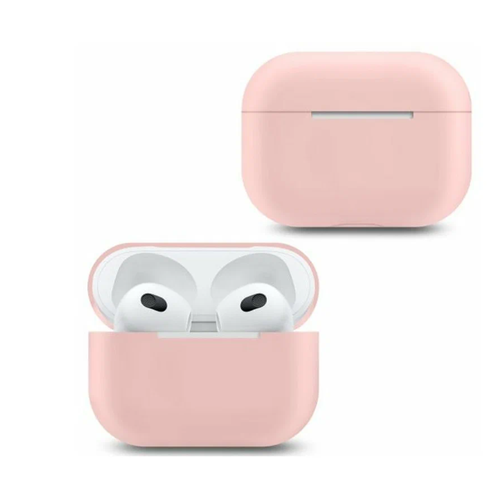Силиконовый чехол для наушников AirPods 3( розовый ) розовый, голубой