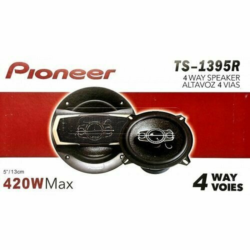 Колонки автомобильные Pioneer TS-1395R 13 см 420Вт черные 2222₽