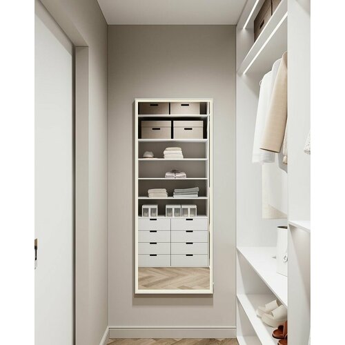 Зеркало настенное с LED подсветкой в алюминиевой раме, 162х60 см, большое зеркало