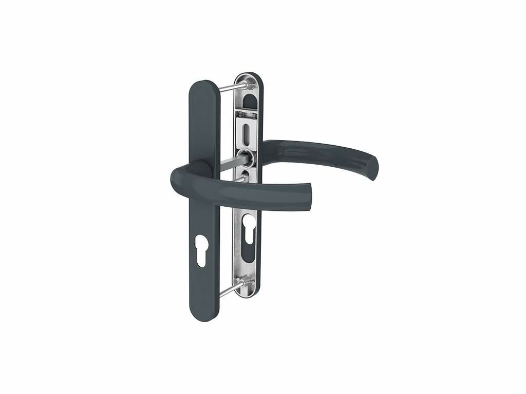 Гарнитур нажимной с овальной накладкой JOWISZ-109, PZ/92/32/245, RAL7016