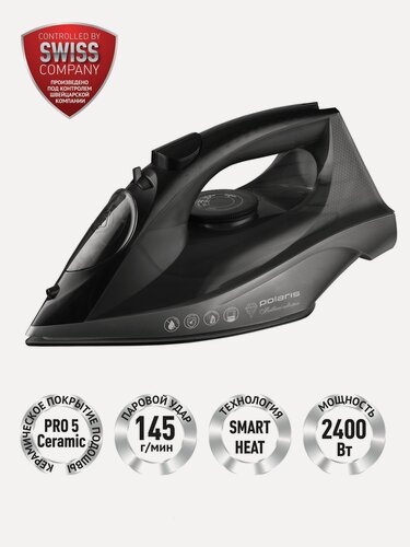 Изображение товара Утюг Polaris PIR 2430K, Черный