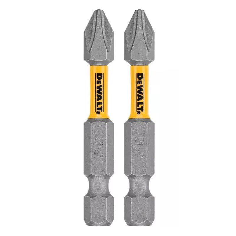 Биты Dewalt MAX FIT ULTRA DWAF2PH2-2H, односторонние, PH2, с лазерной гравировкой для идентификации бит — фото 1