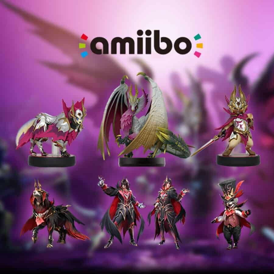 Amiibo Супер Марио , Monster Hunter Rise Sunbreak, 3 шт.