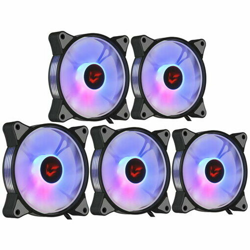 Комплект вентиляторов ARDOR GAMING Mistral AR12 Kit 5in1 чёрный 120x120 мм 4pin 1200обмин 24дБ в комплекте - 5 5056₽