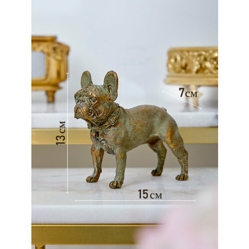 28-572 Фигурка Бульдог под старину 15x7x13см Glasar 2641₽