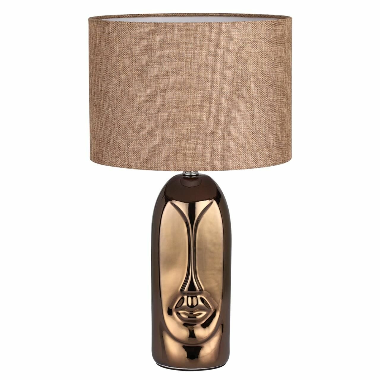 Настольная лампа 8149/1T MODERNI LN25 000 бронза/бежевый керамика/текстиль Е27 1*60W 220V AKIVI