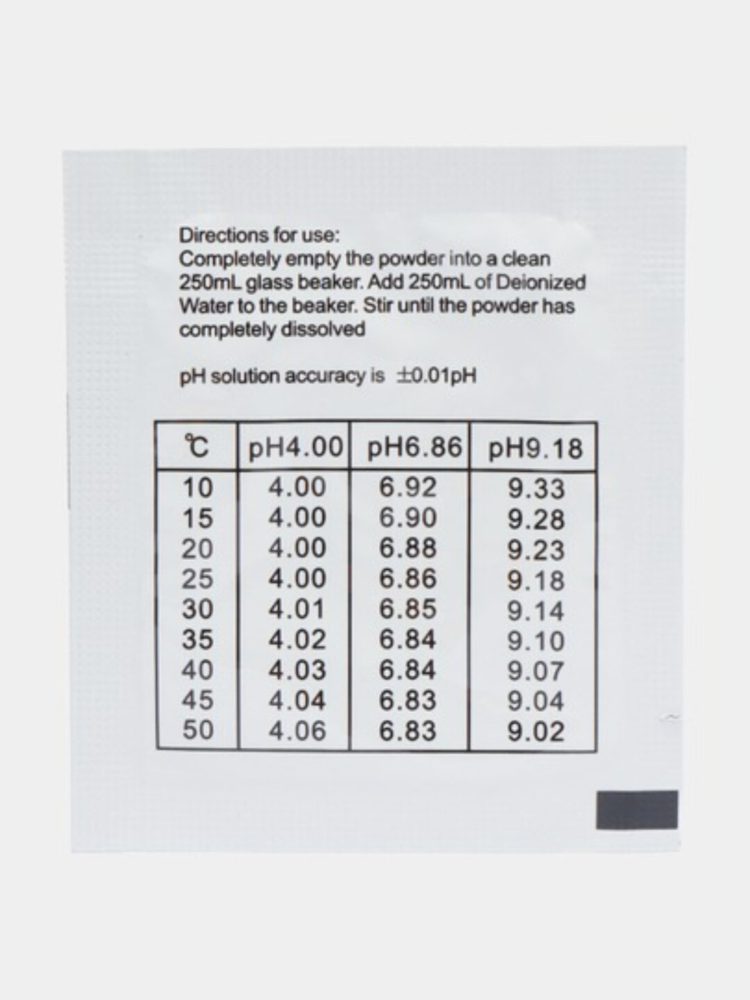 Калибровочный буферный порошок раствор для PH метра — фото 1