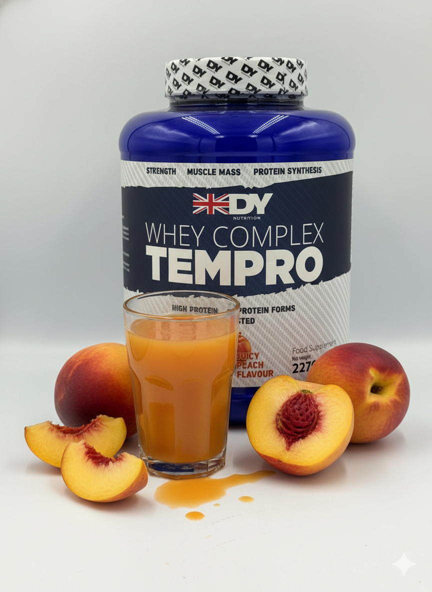 DY Whey complex TEMPRO 2,3kg вкус персиковый сок протеин для мыщц