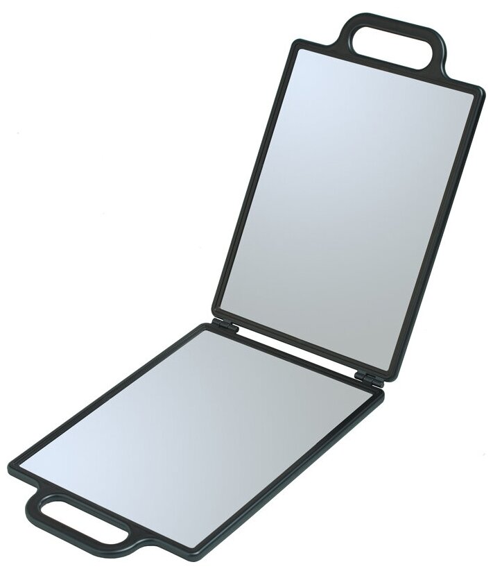 Зеркало заднего вида DEWAL, пластик, черное, складное, с двумя ручками 23х30см DEWAL MR-NB00035
