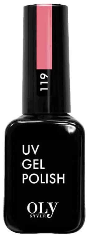 Olystyle гель-лак для ногтей UV Gel Polish, 10 мл, 119 розовый пион