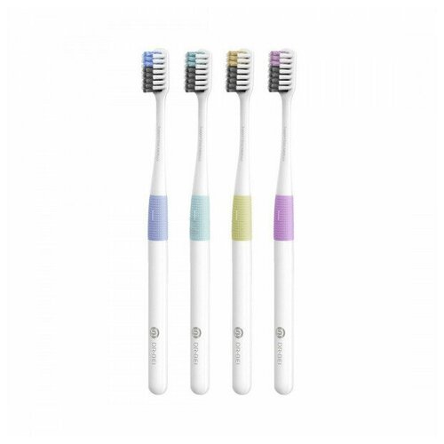 фото Набор зубных щеток xiaomi doctor b bass method toothbrush 4 шт