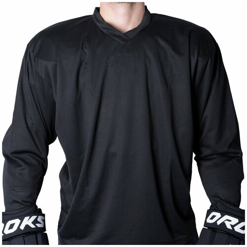 Хоккейный свитер (джерси) взрослый OROKS, черный, XL