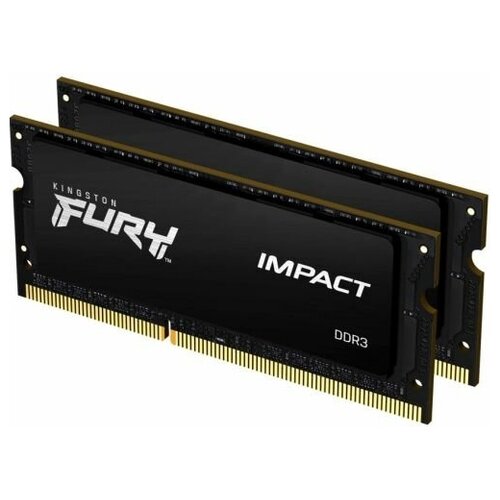 Оперативная память 16Gb Kingston Fury Impact SO-DIMM DDR-III 1866MHz (KF318LS11IBK2/16) (2x8Gb KIT)