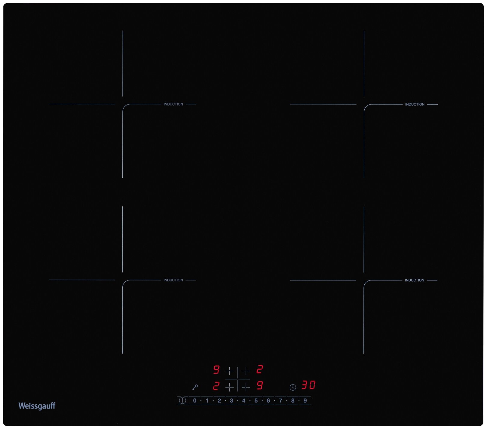 Индукционная варочная панель Weissgauff HI 632 BSC, черный - фотография № 2