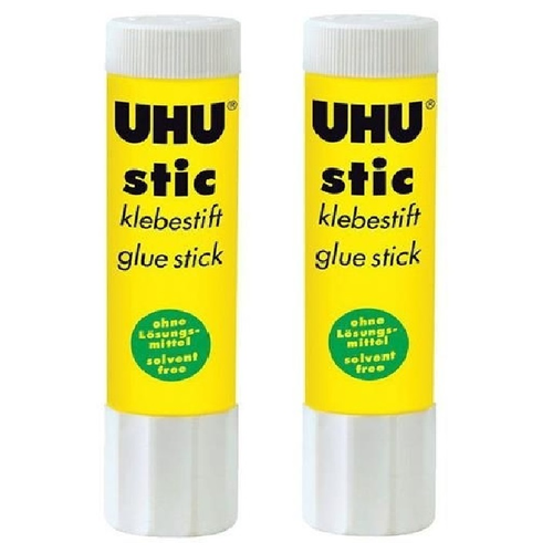 Клей-карандаш UHU Stic цвет белый, 8,2 г, 2 шт