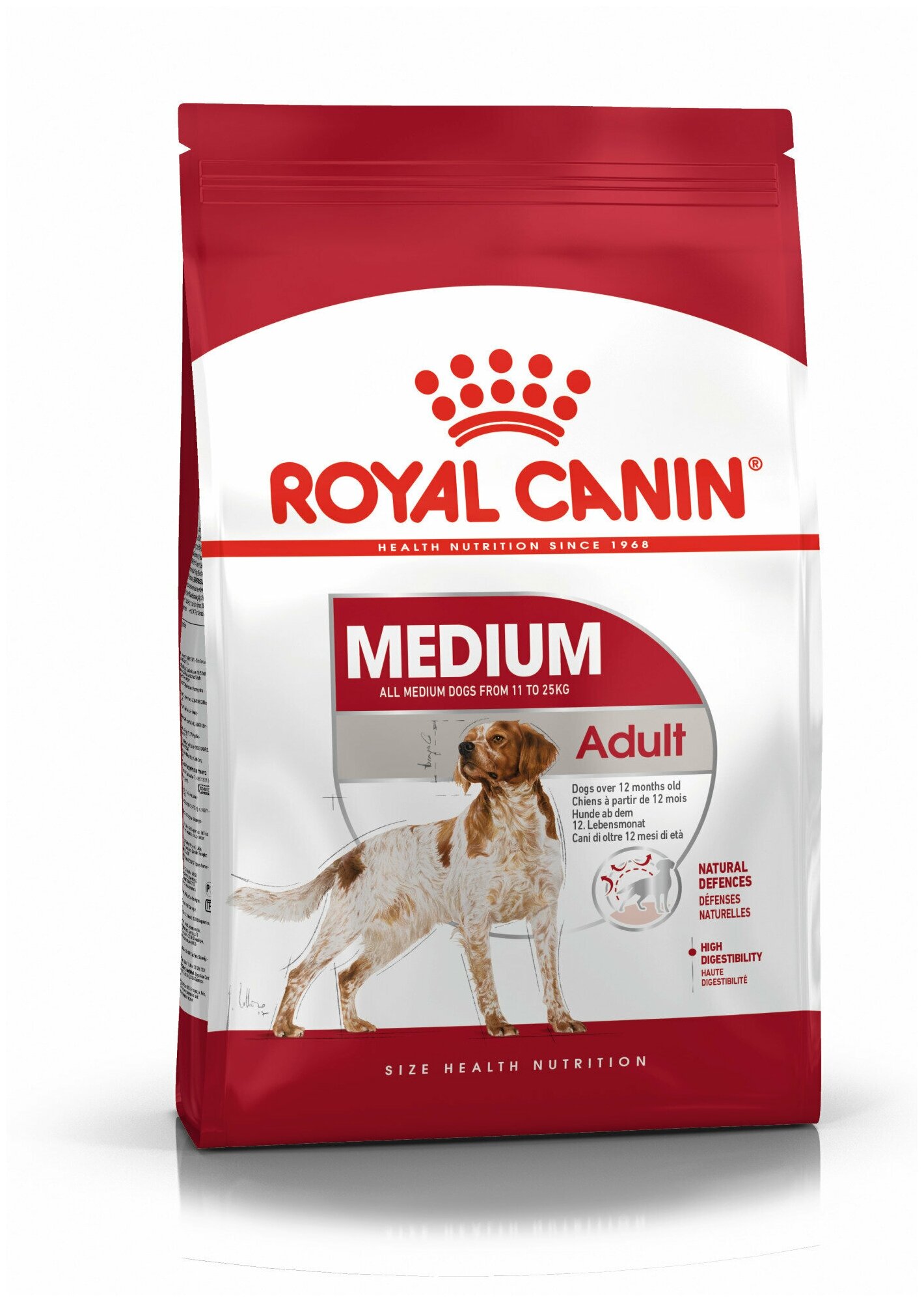 Корм сухой ROYAL CANIN MEDIUM ADULT корм для собак с 12 месяцев до 7 лет 3 кг х 5 шт