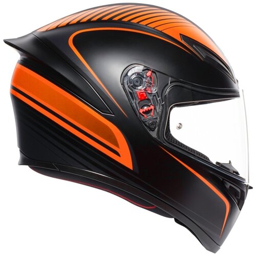 фото Шлем agv k-1 warmup black-orange