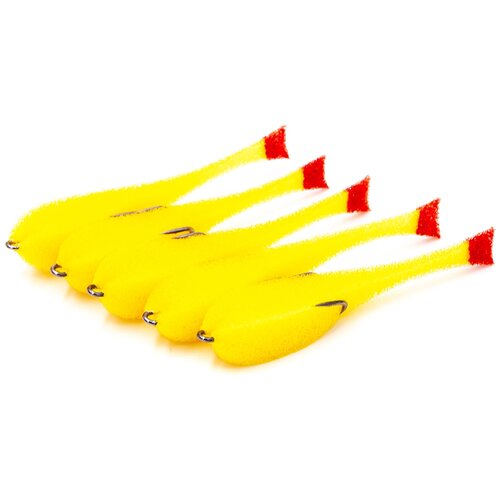 Поролоновая рыбка 5 шт Next FA 100 мм на двойнике цв Жёлтый 353₽