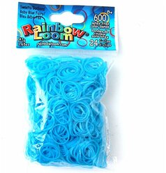 Резинки для плетения браслетов Rainbow Loom Светло- голубые Леденцы, Sweets Baby Blue (B0113)