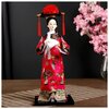 Кукла коллекционная Китаянка в национальном платье с платочком 32х12,5х12,5 см - изображение