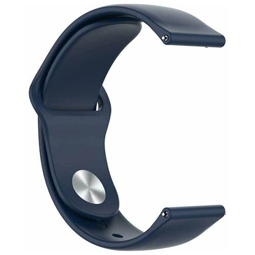 Силиконовый ремешок для смарт-часов Honor Watch SE / Magic Watch 2 (42 мм) (ширина 20 мм) застежка pin-and-tuck (морской волны)