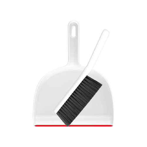 ICLEAN Набор (совок и щетка) для уборки с короткой ручкой Xiaomi Mini Mop Dustpan White (YZ-02)