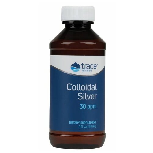 Trace Minerals Colloidal Silver 30 PPM (Коллоидное серебро 30 частей на миллион) 118 мл