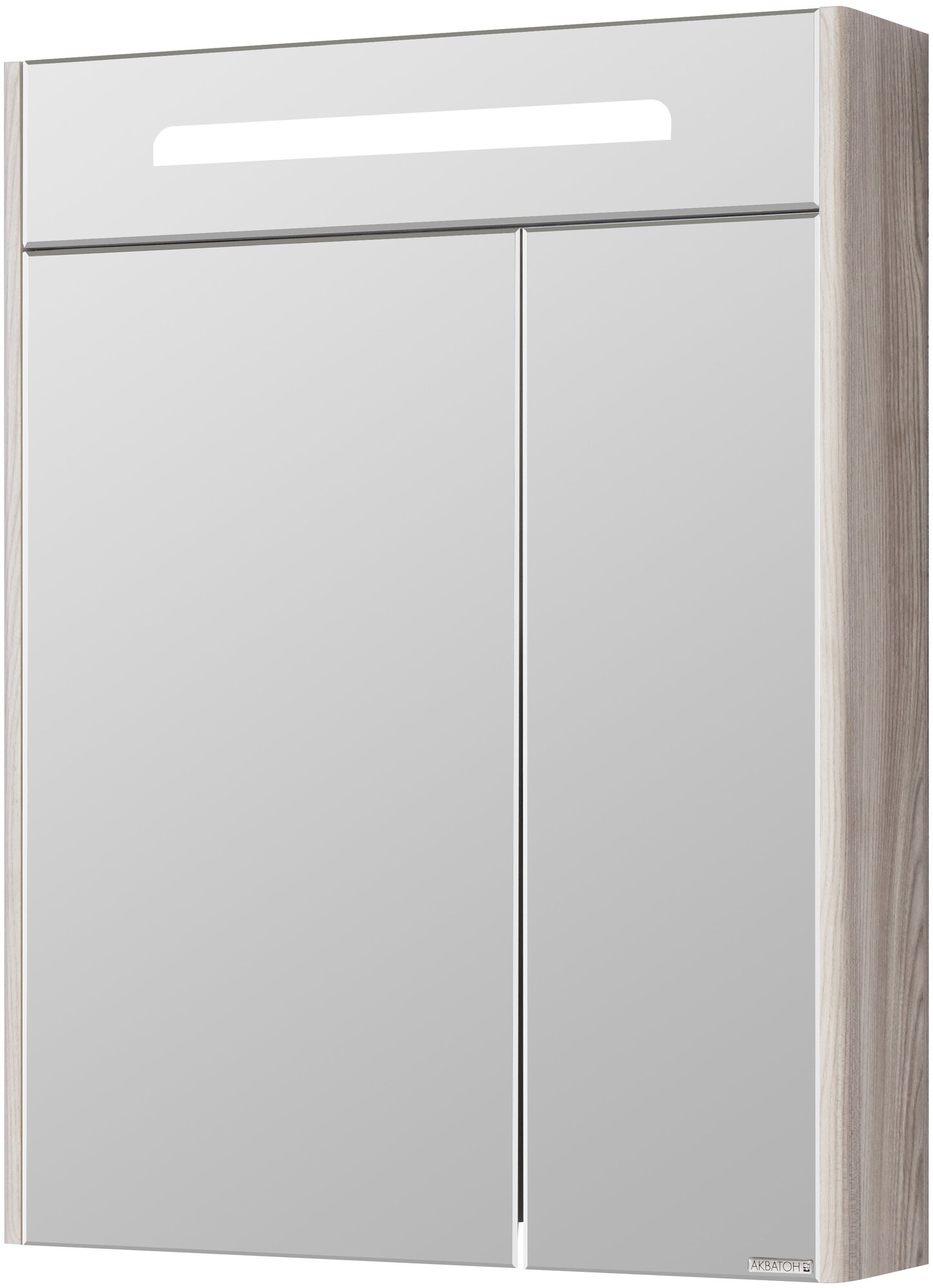 Зеркальный шкаф Акватон Сильва 60 с подсветкой 1A216202SIW60 Дуб фьорд