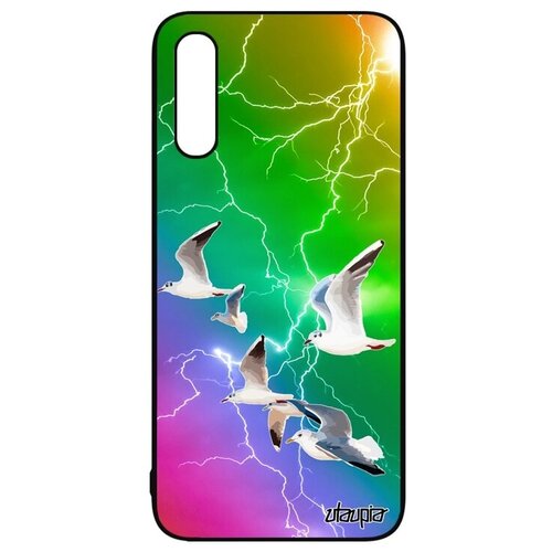 фото Качественный чехол на телефон // galaxy a50 // "чайки" альбатрос ливингстон, utaupia, цветной